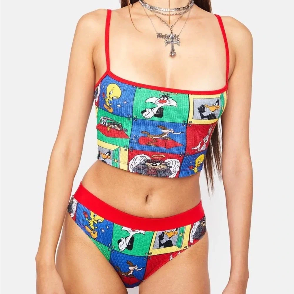 NWT Looney Tunes: Rare 🔥 Certified Loon Collectible Tank & Bottom Sleepwear Set